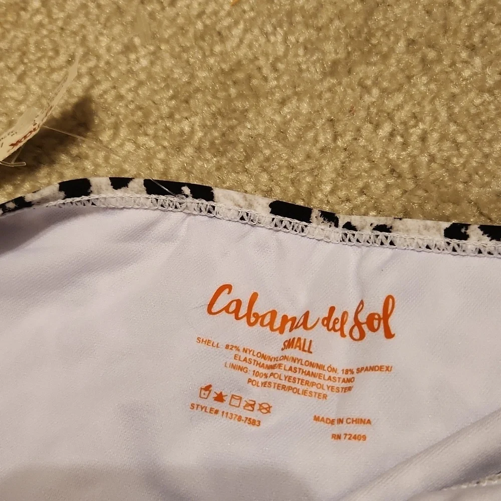 Cabana del Sol Swimsuit Bikini Bottoms Leopard Small